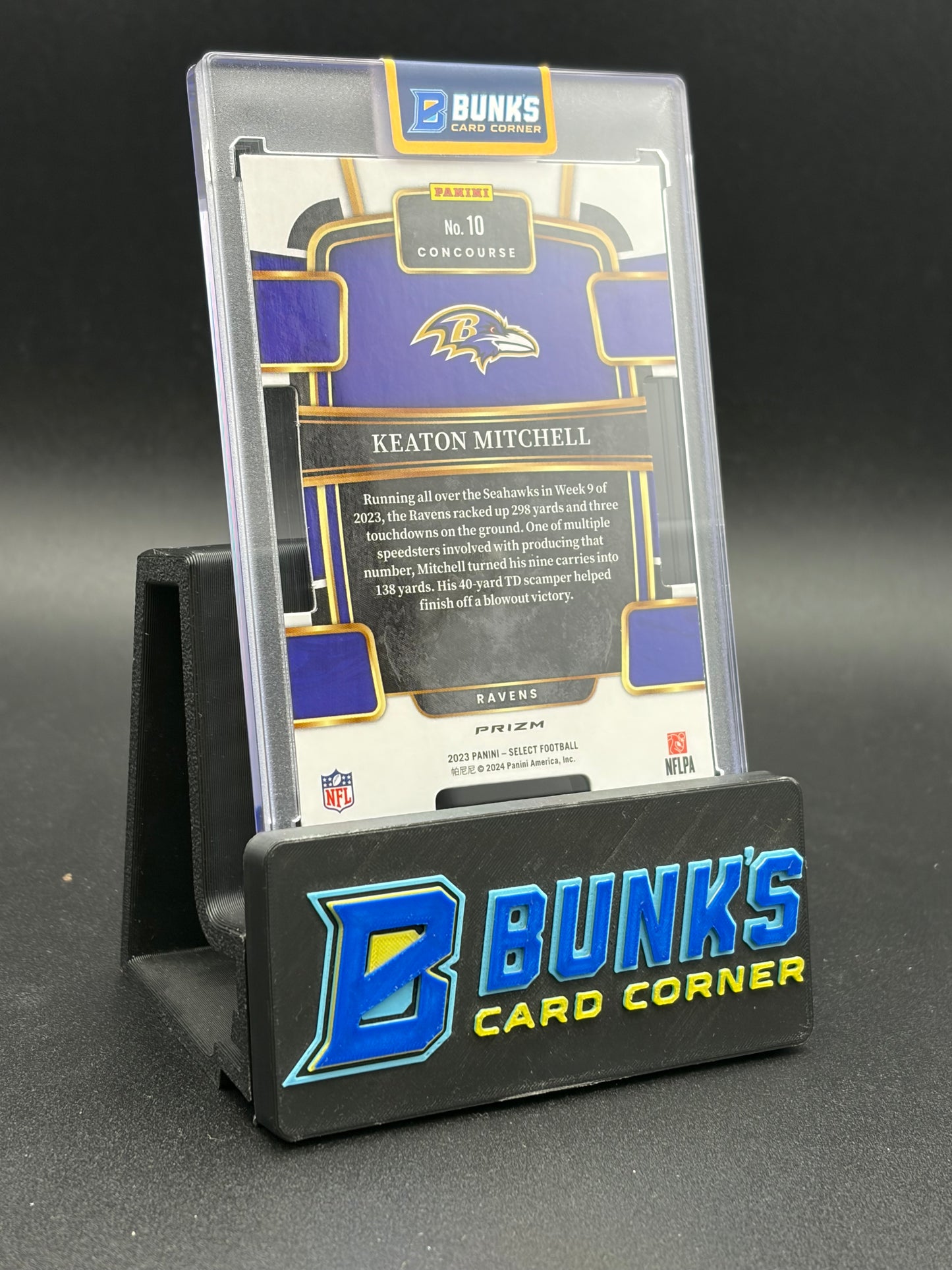 2023 Keaton Mitchell Select Rookie Zebra RC
