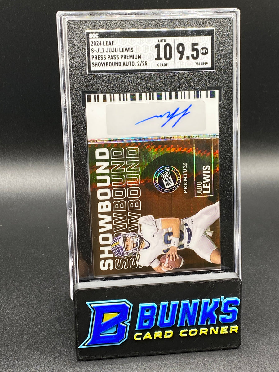 2024 Juju Lewis Press Pass Premium Showbound Auto. 2/25 SGC 10/9.5