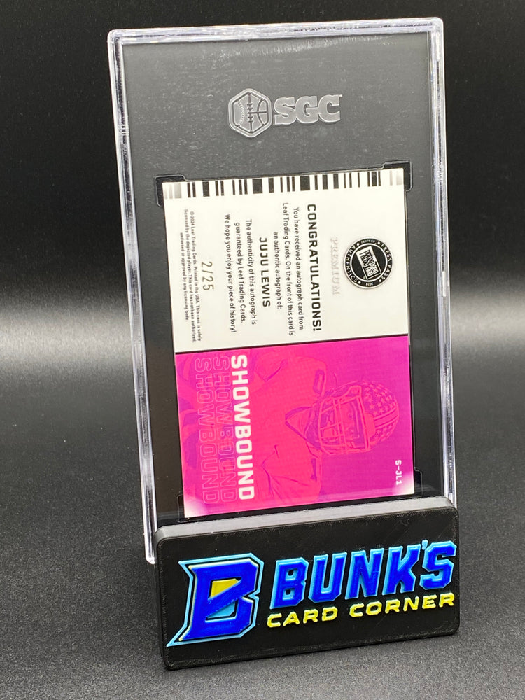 2024 Juju Lewis Press Pass Premium Showbound Auto. 2/25 SGC 10/9.5