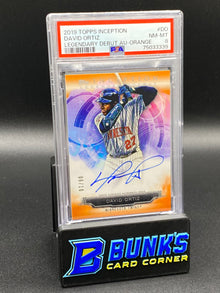 2019 David Ortiz Legendary Debut Auto. Orange PSA 8 (Box B61)