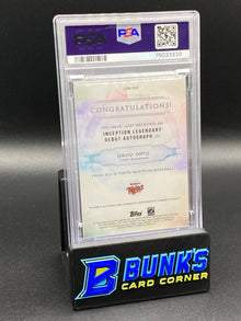2019 David Ortiz Legendary Debut Auto. Orange PSA 8 (Box B61)