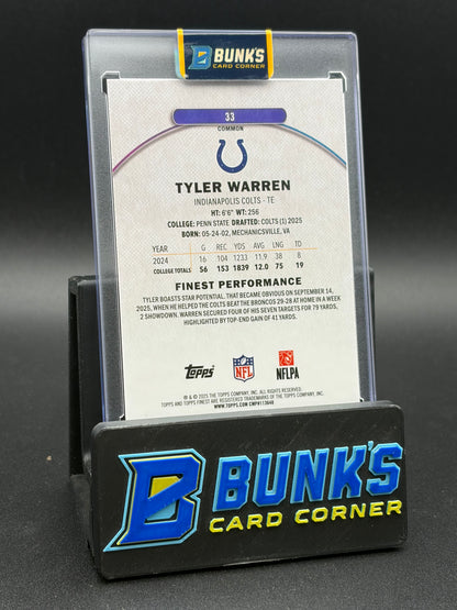 2025 Tyler Warren Red Refractor RC 8/10