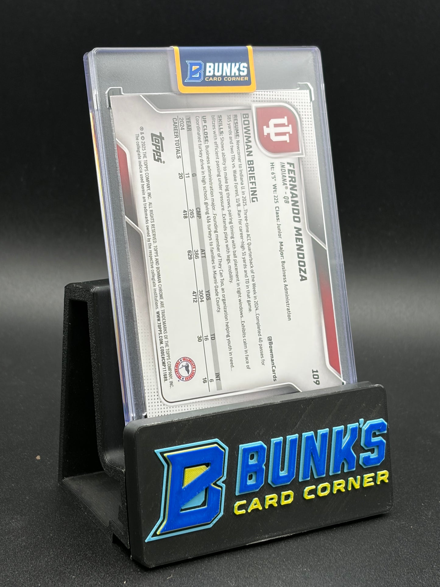 2025 Fernando Mendoza 1st Bowman Chrome Silver