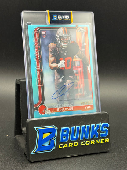 2025 Quinshon Judkins Rookies Auto Variation Teal RC