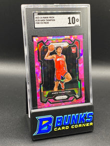 2023-24 Amen Thompson Pink Ice Prizm RC SGC 10 (Box B62)