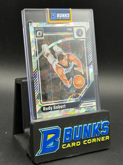 2024-25 Rudy Gobert Donruss Optic Cracked Ice 4/25