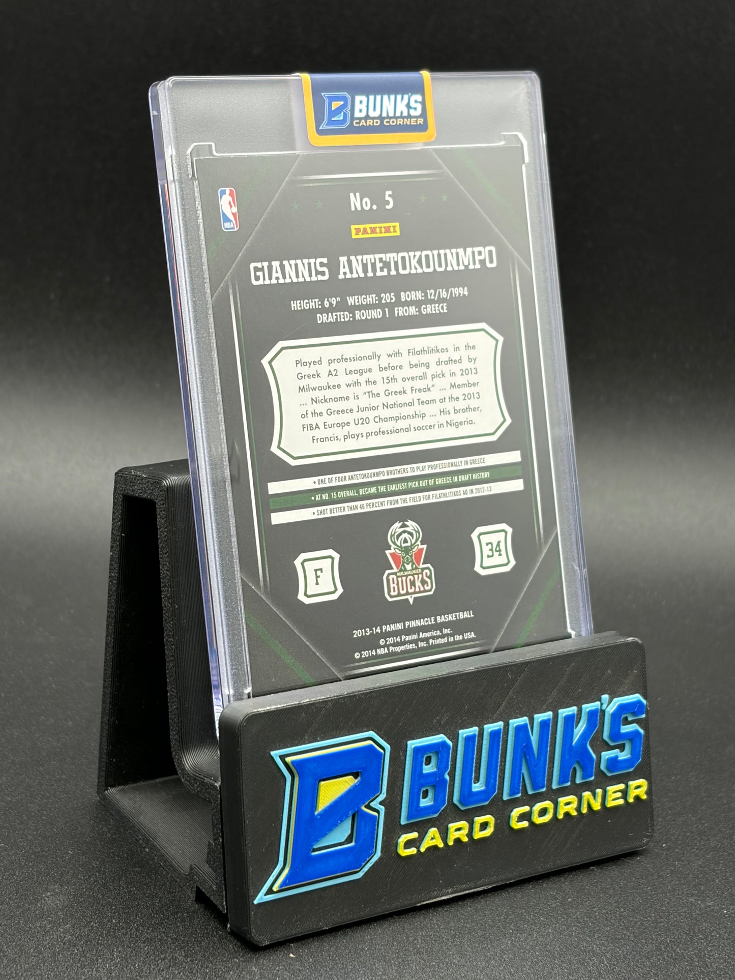 2013-14 Giannis Antetokounmpo Panini Pinnacle RC