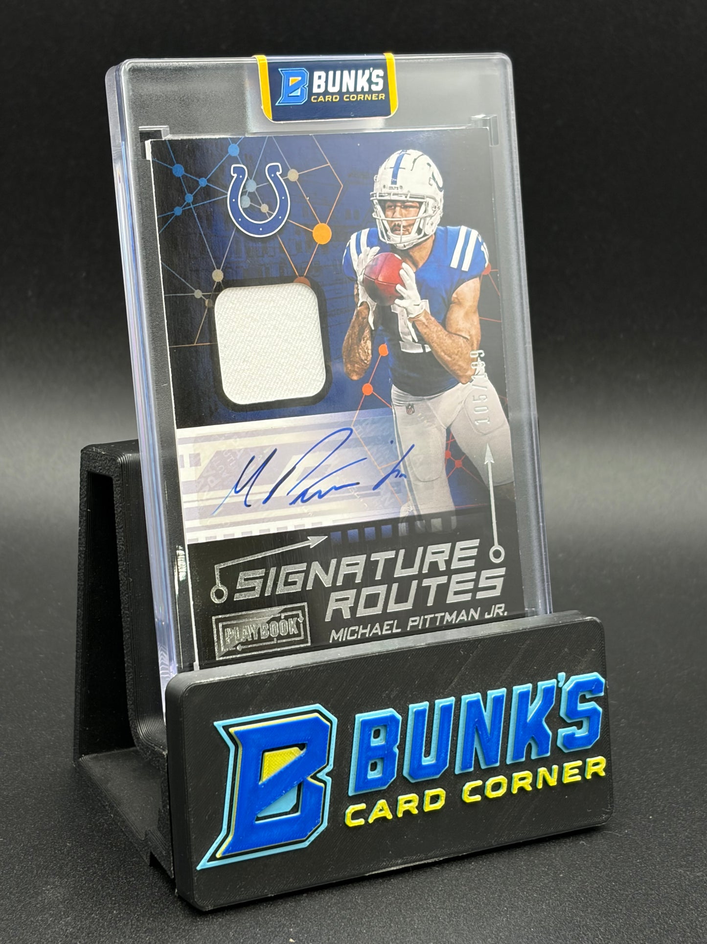 2021 Michael Pittman Jr Playbook Signature Routes Auto Patch