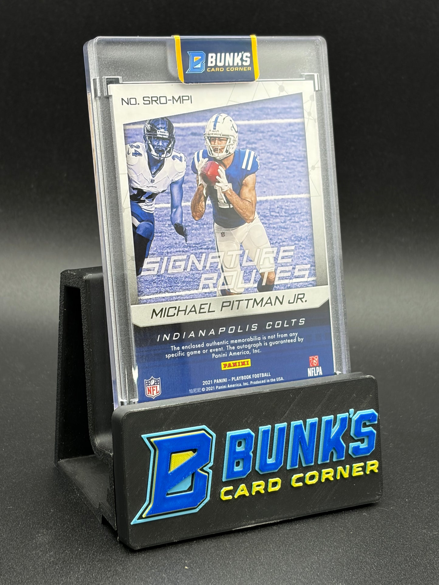 2021 Michael Pittman Jr Playbook Signature Routes Auto Patch