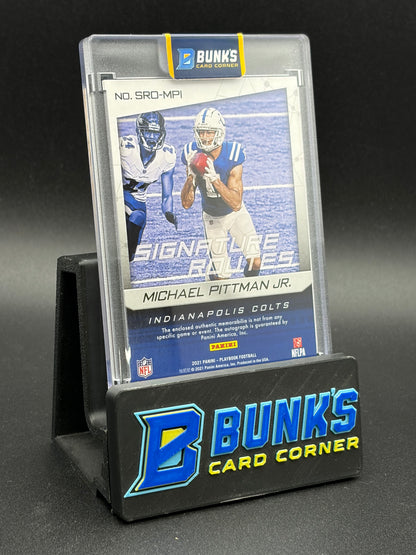 2021 Michael Pittman Jr Playbook Signature Routes Auto Patch