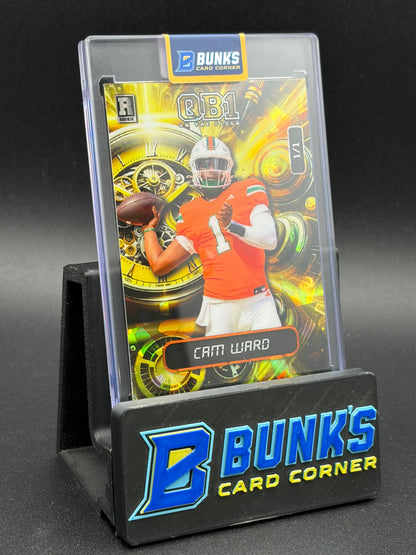 2024 Cam Ward Wild Card Rookie 1/1 Gold QB1 On The Clock