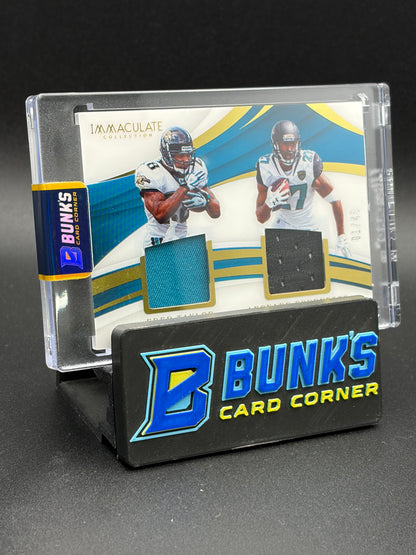 2018 Fred Taylor & Leonard Fournette Immaculate Collection Double Patch 1/49