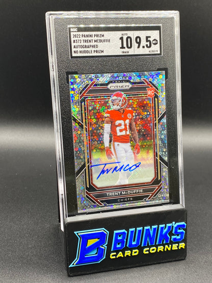 2022 Trent McDuffie Auto. No Huddle Prizm RC SGC 10/9.5 (Box A4)