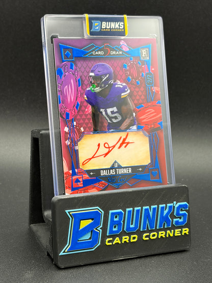 2024 Dallas Turner Wild Card Rookie Auto 2/2