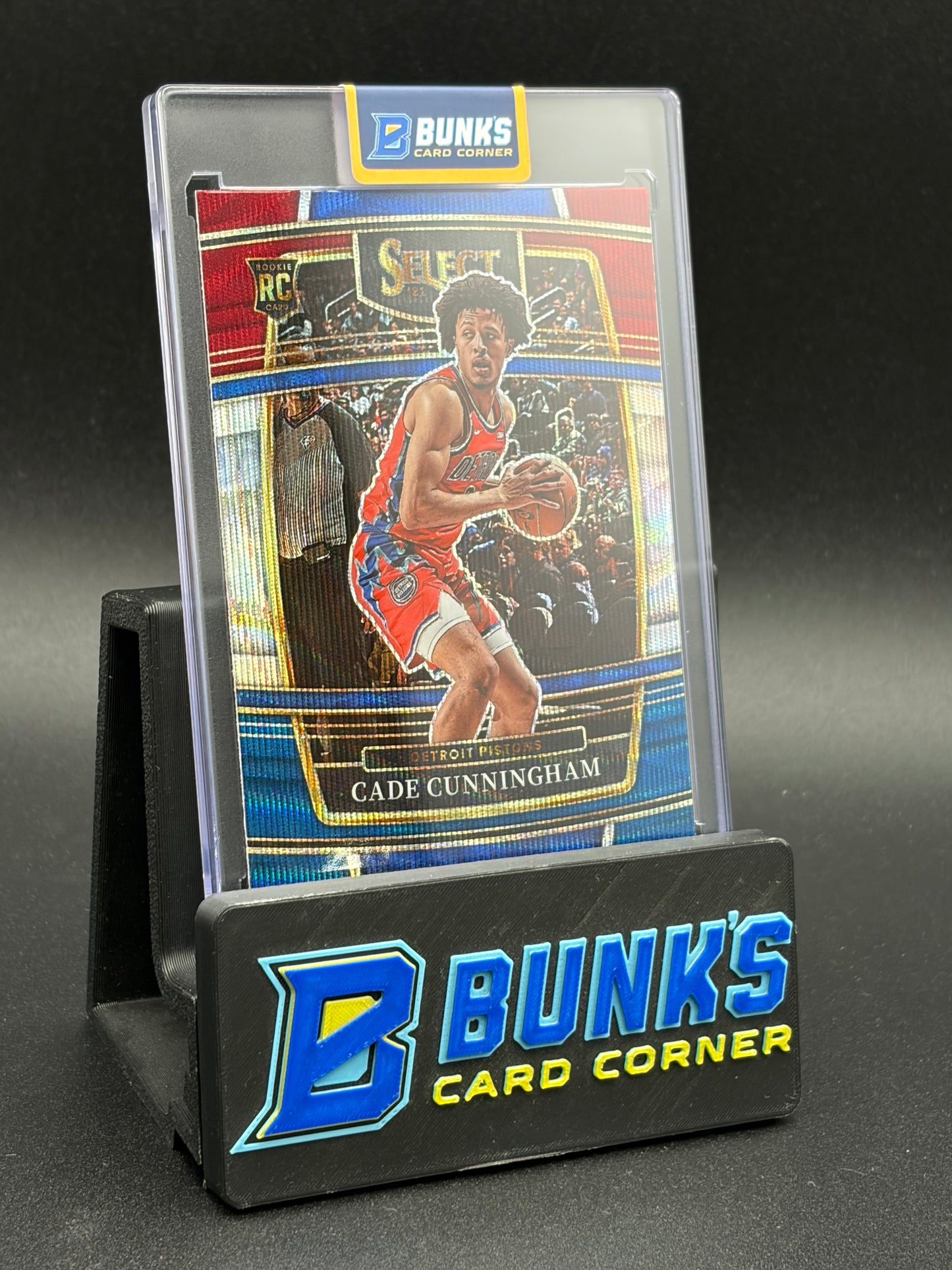 2021-22 Cade Cunningham Select Red & Blue & Silver RC