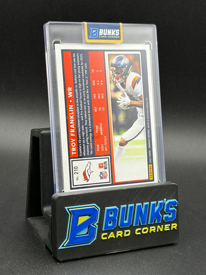 2025 Troy Franklin Donruss Black Press Proof 8/10