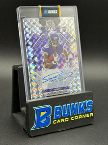 2023 Jordan Addison Mosaic Purple Rookie Auto