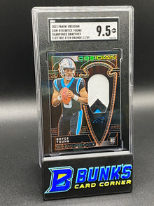 2023 Bryce Young Sharpened Swatches Electric Etch Orange RC SGC 9.5 (Box A5)