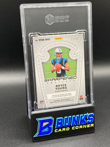 2023 Bryce Young Sharpened Swatches Electric Etch Orange RC SGC 9.5 (Box A5)