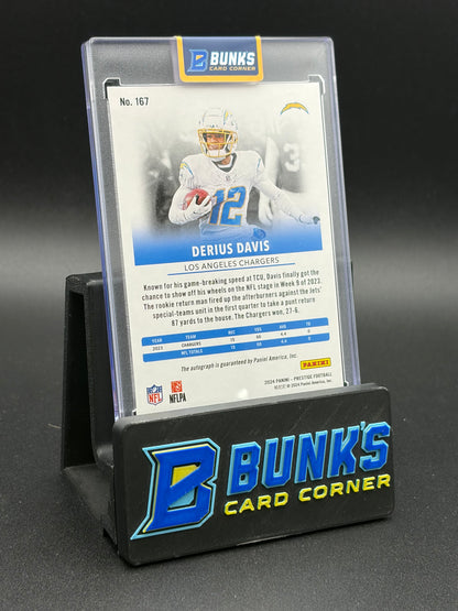2024 Derius Davis Prestige Panini Gold Auto 21/50