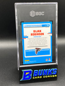 2023 Bijan Robinson Blue Hyper Prizm RC SGC (Box A5)