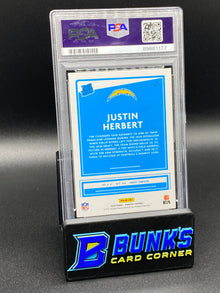 2020 Justin Herbert RC PSA 10 (Box A5)