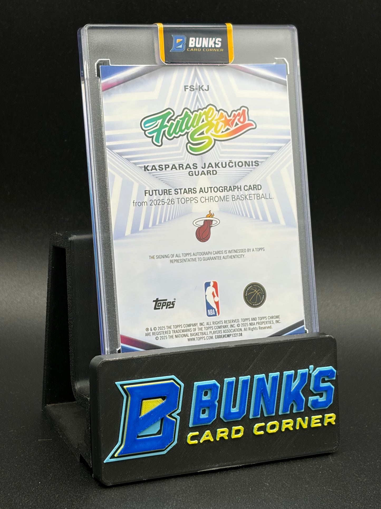 2025 Kasparas Jakucionis Future Stars Auto RC 74/75