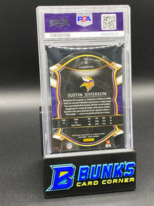 2020 Justin Jefferson Die-Cut Red Prizm PSA 10 (Box A5)
