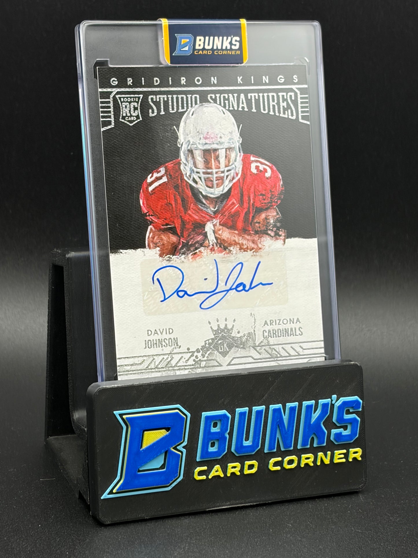 2015 David Johnson Gridiron Kings Panini Studio Signatures 41/149 RC
