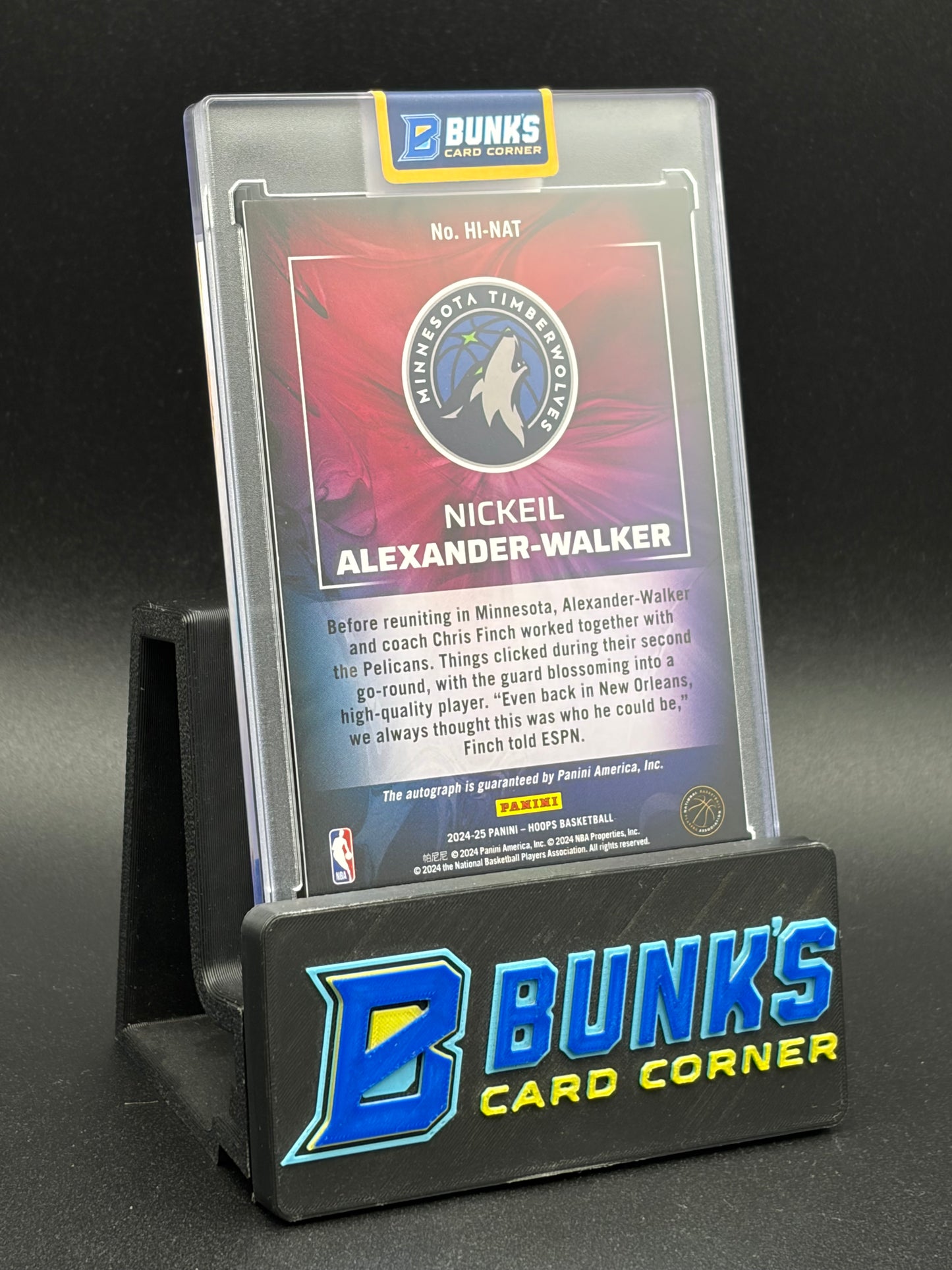 2024-25 Nickeil Alexander Walker Auto Hoops Ink 6/25