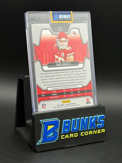 2022 George Karlaftis Playbook Auto RC 15/25