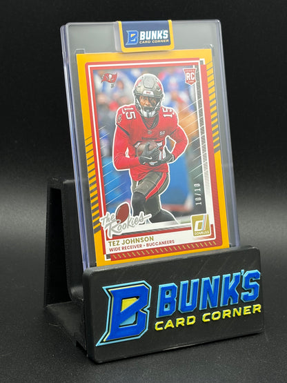 2025 Tez Johnson Donruss Rookies & Highlights Panini 10/10 RC