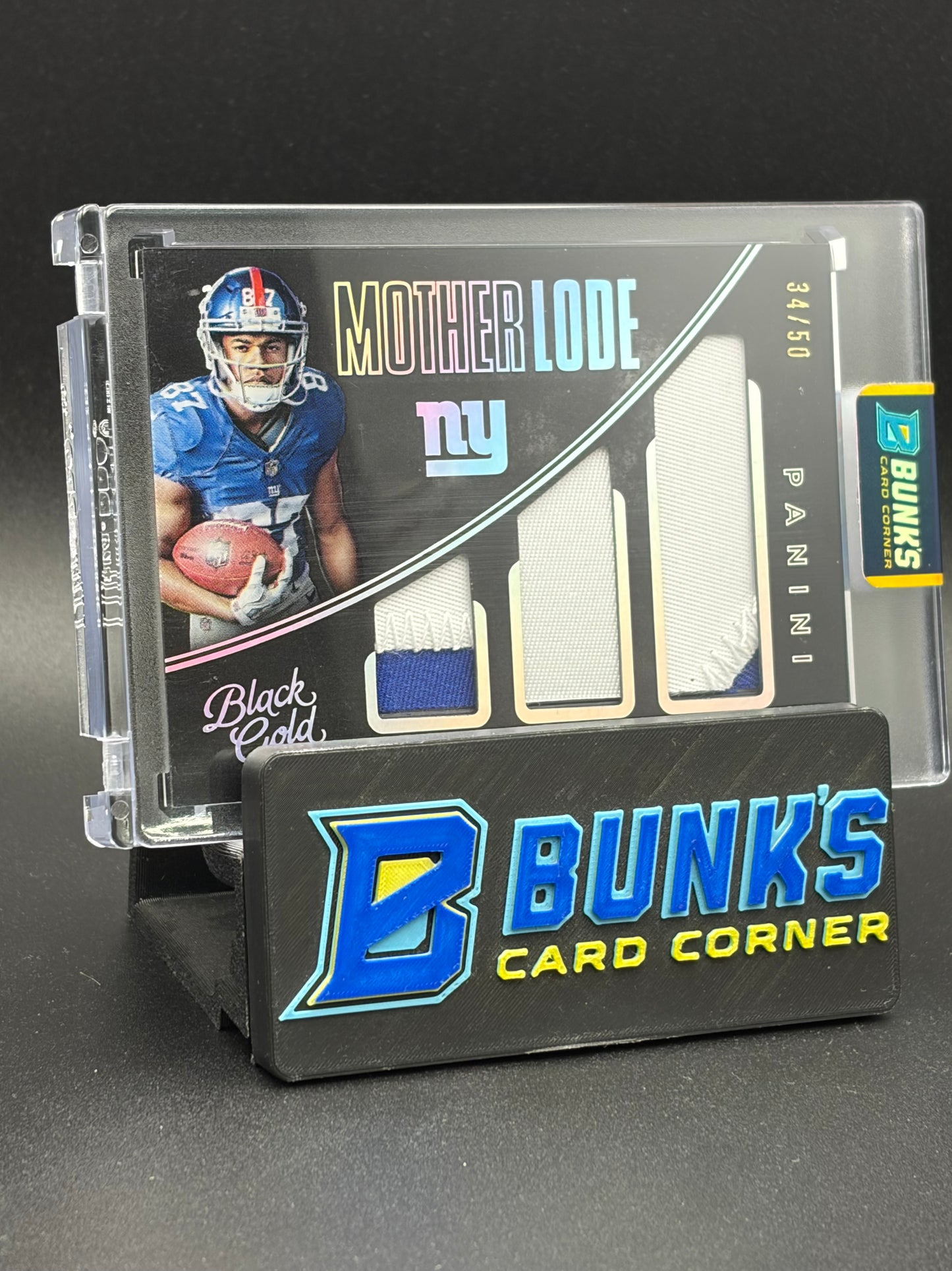2016 Sterling Shepard Black Gold Panini Triple Patch Mother Lode 34/50