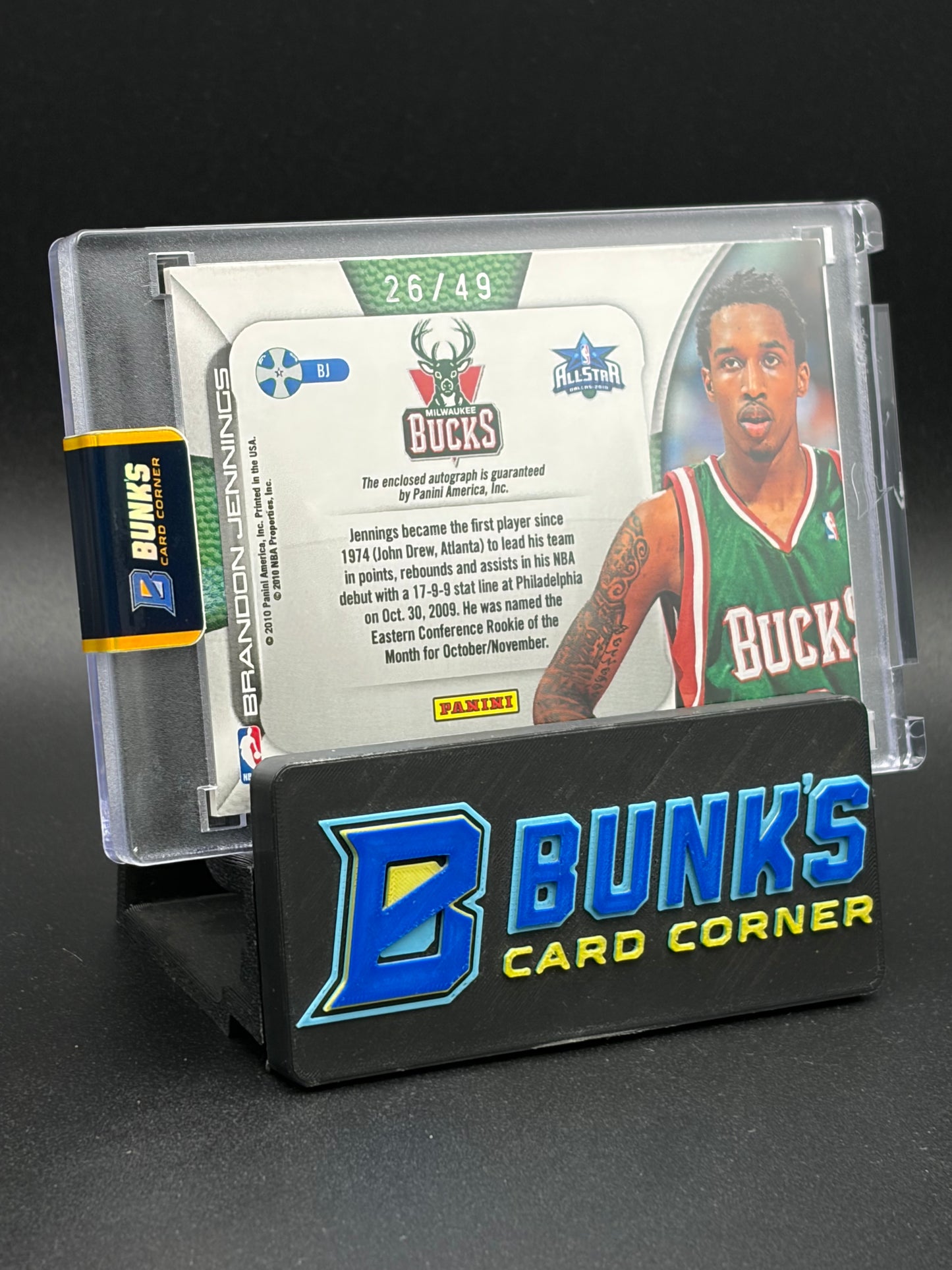 2009 Brandon Jennings Patch Auto All Star 26/49