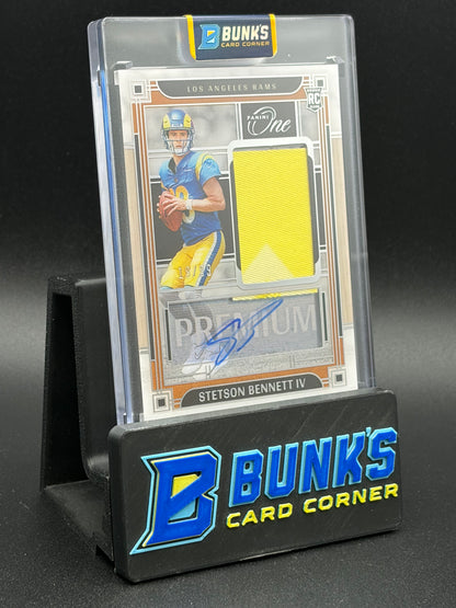 2023 Stetson Bennett IV One Panini Patch Auto RC 19/99
