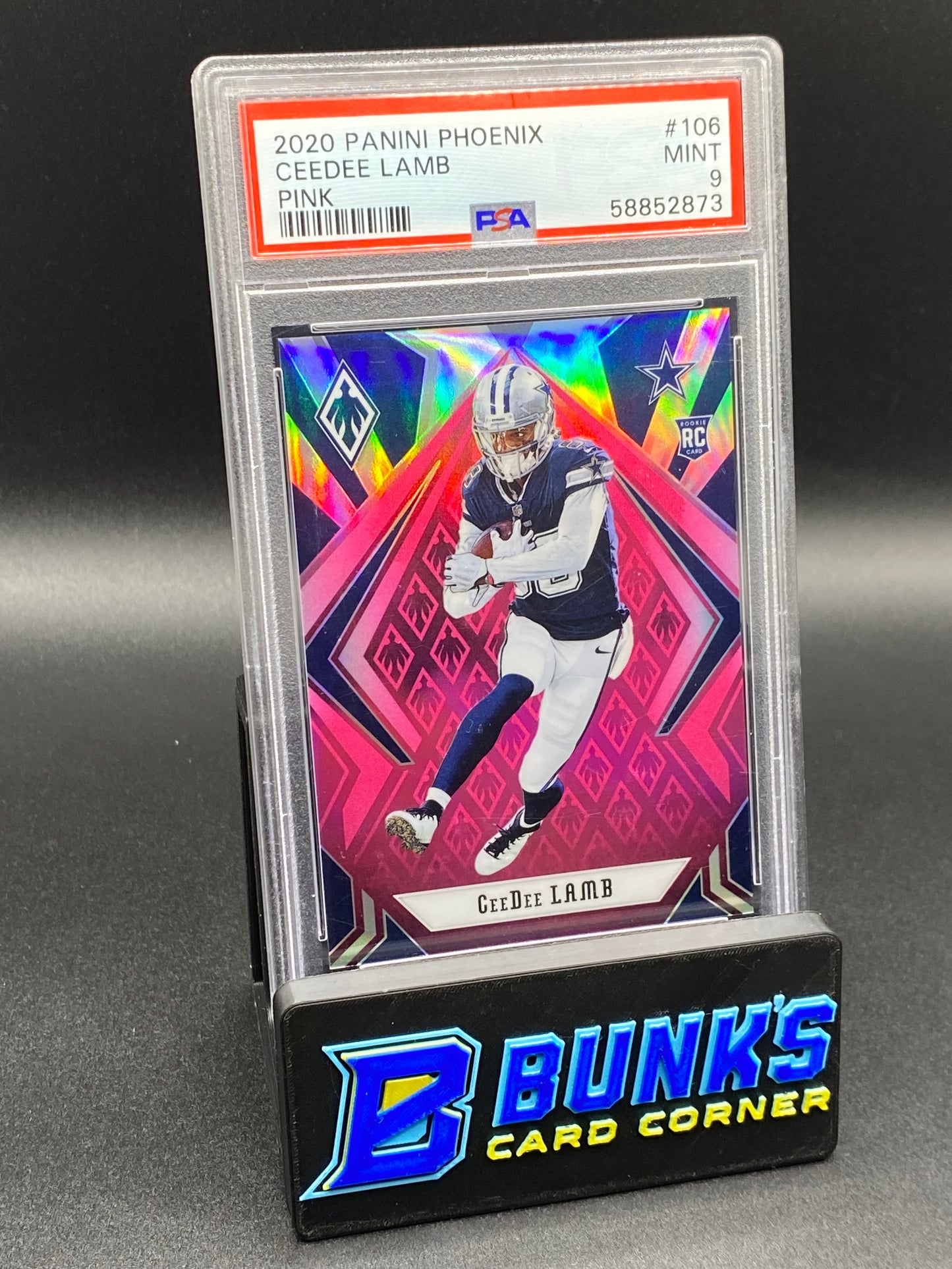 2020 CeeDee Lamb Pink RC PSA 9 (Box A6)