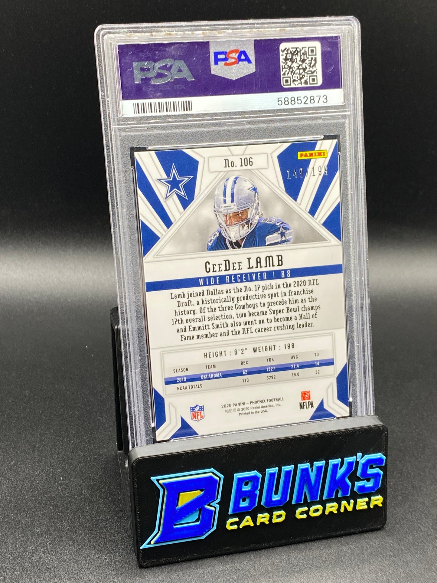 2020 CeeDee Lamb Pink RC PSA 9 (Box A6)