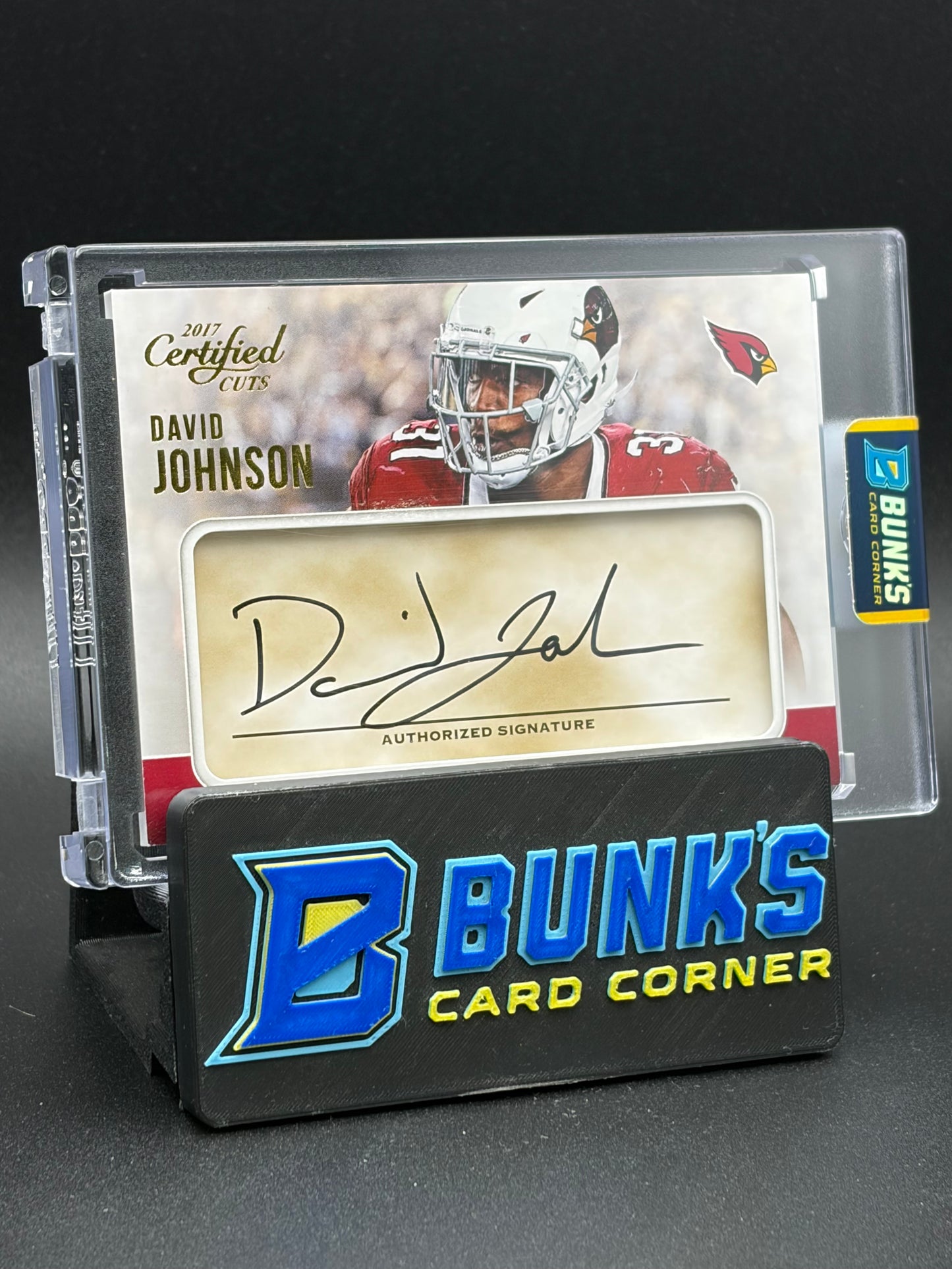 2017 David Johnson Donruss Certified Cuts Modern Cuts Patch Auto 93/99