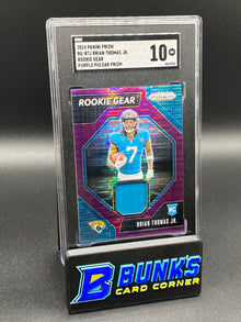 2024 Brian Thomas Jr. Rookie Gear Purple Pulsar Prizm RC SGC 10 (Box A6)