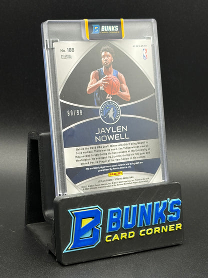 2019-20 Jaylen Nowell Spectra Panini Auto Patch RC 99/99