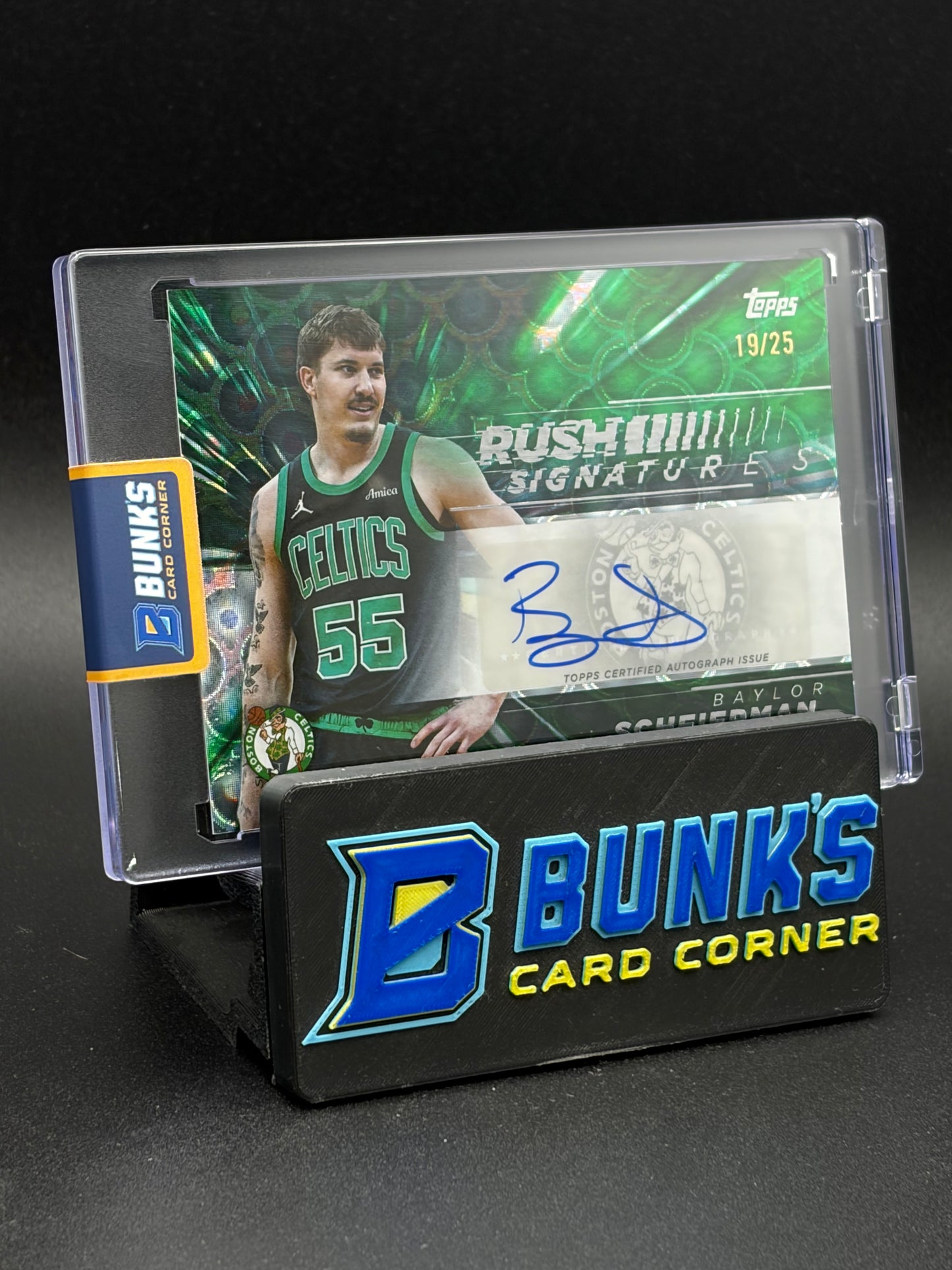 2025 Baylor Scheierman Rush Signatures Topps Green 19/25