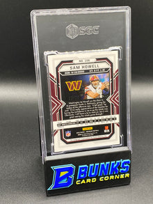2022 Sam Howell Auto. Electric Etch Orange RC SGC 10/9 (Box A6)