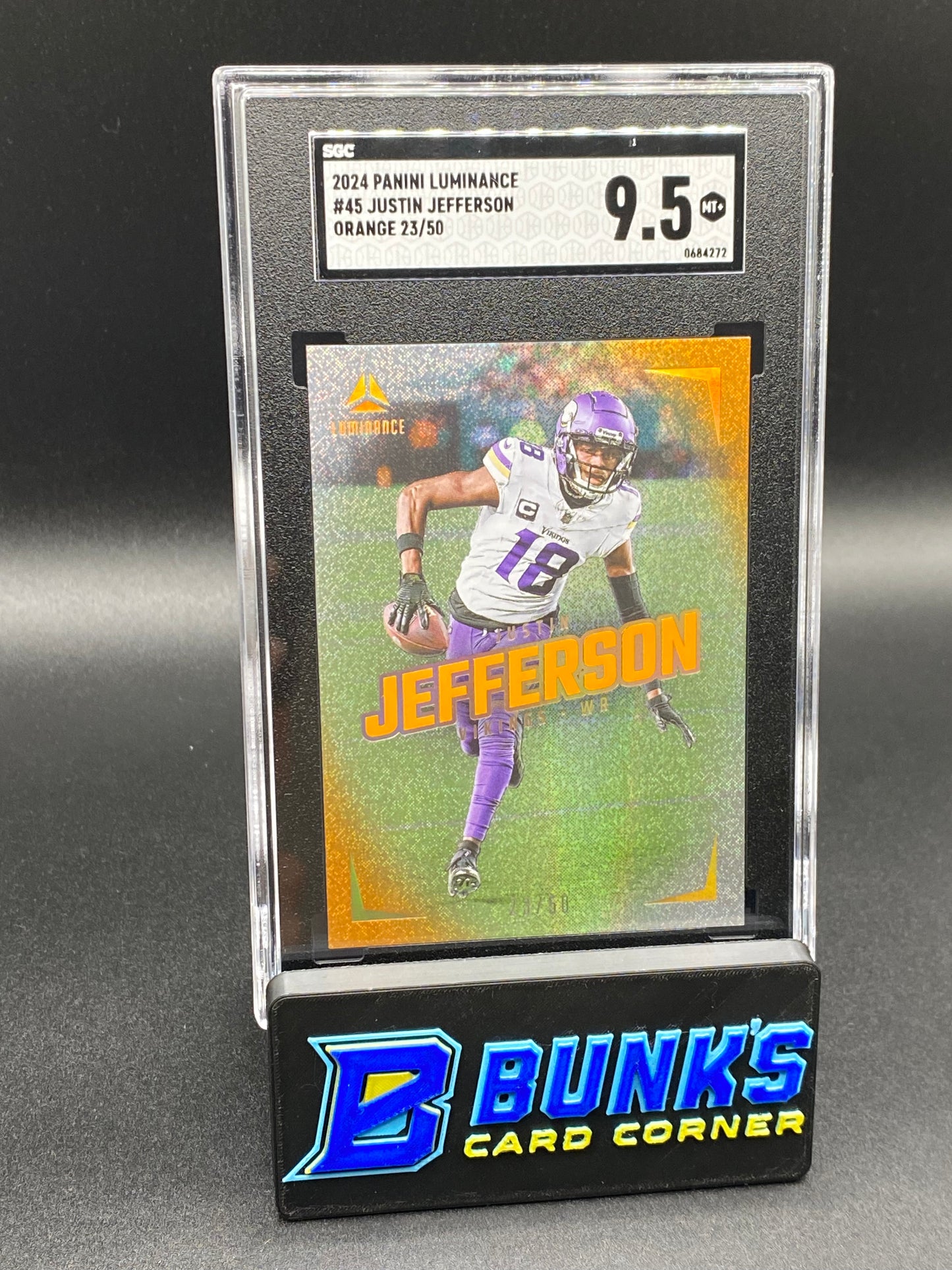 2024 Justin Jefferson Orange SGC 9.5 (Box A11)