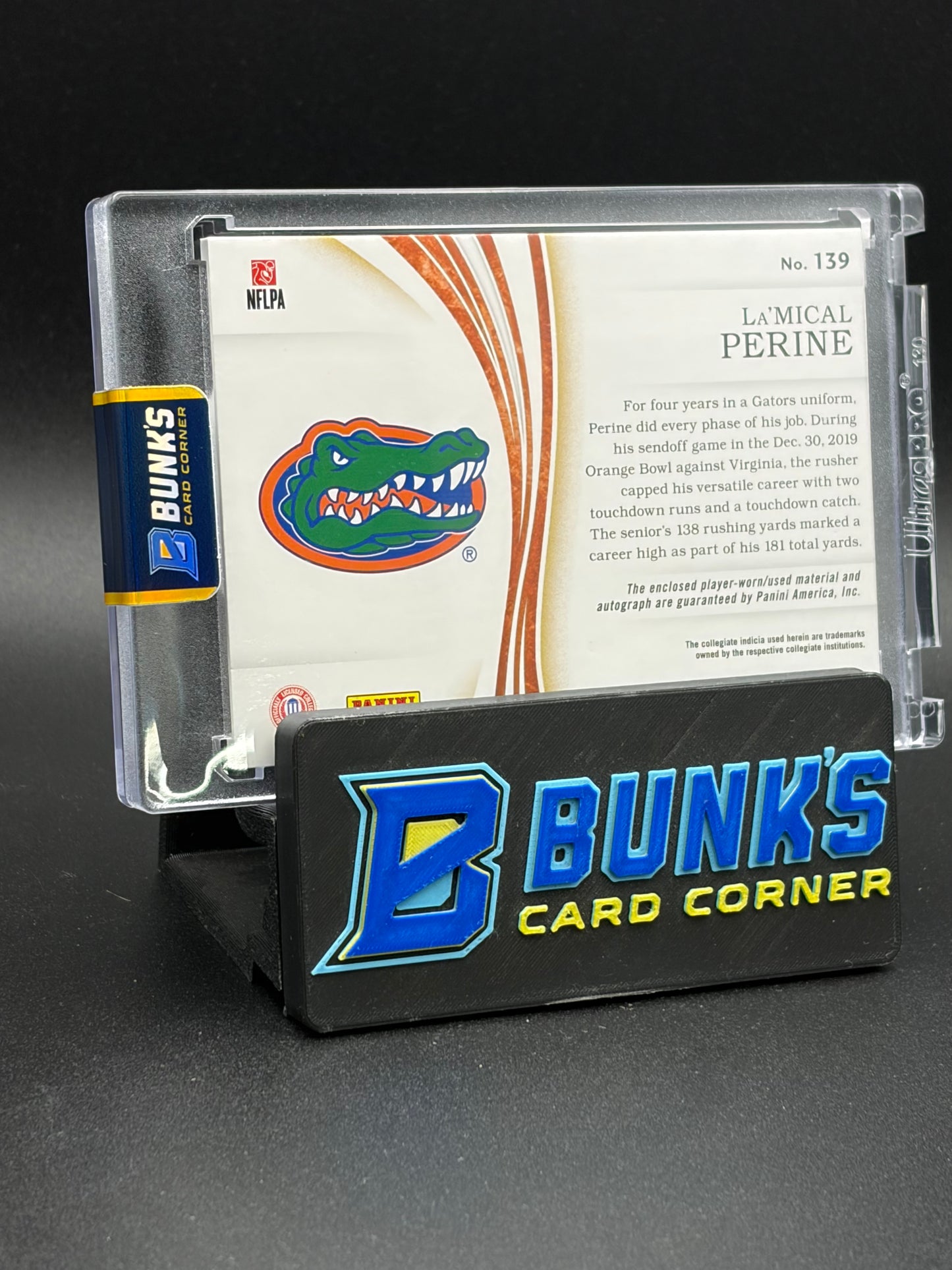 2020 La'Mical Perine Immaculate Collection Collegiate Patch Auto RC 10/10