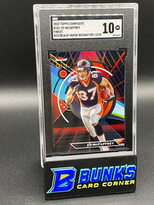 2023 Ed McCaffrey Finest Red/Black Vapor Ref. SGC 10 (Box A11)