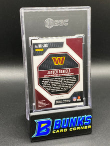 2024 Jayden Daniels Rookie Gear Neon Green Pulsar Prizm RC SGC 9 (Box A11)