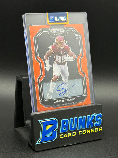 2020 Chase Young Chronicles Prizm Black Rookie Auto 43/75