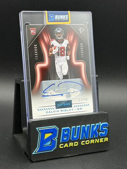 2018 Calvin Ridley Playbook Auto RC 17/49