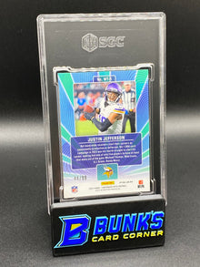 2023 Justin Jefferson Winning Tickets Blue Prizm SGC 10 (Box A11)