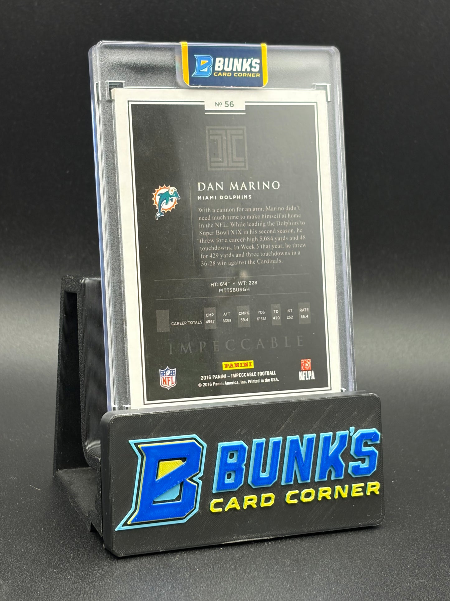 2016 Dan Marino Impeccable Silver Foil 60/75
